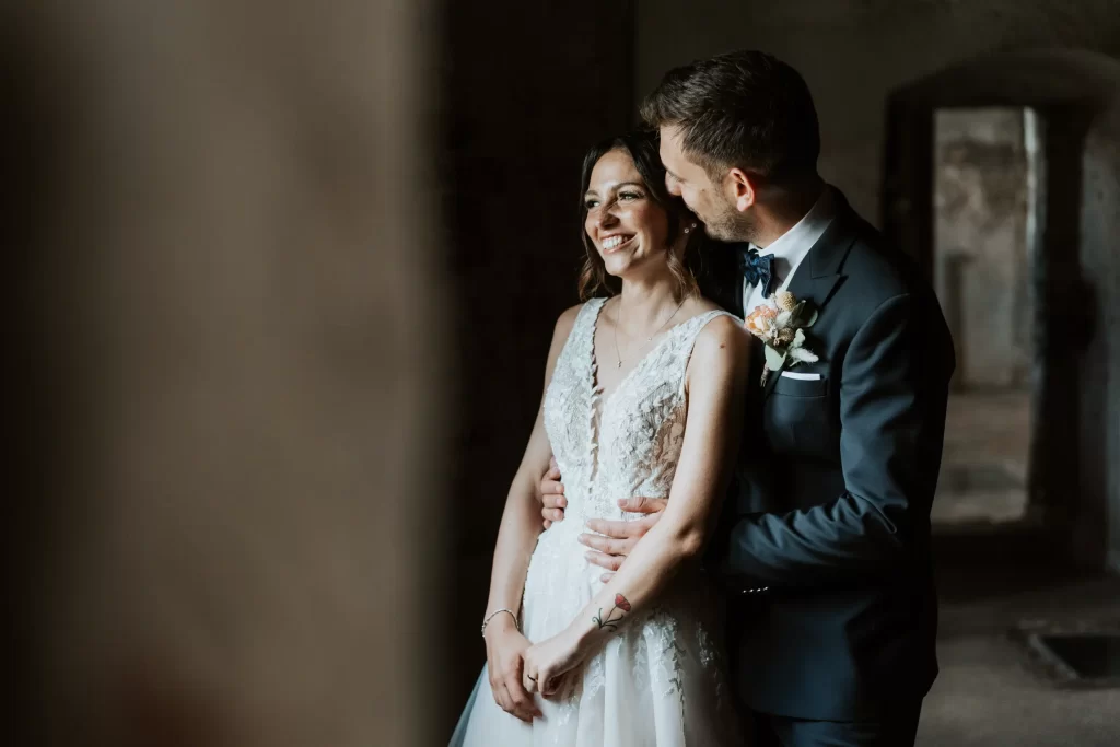 sposi a Castel Pietra in Trentino